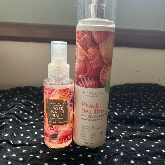 Peach Sea Breeze and Rose Water Rain Fragrance Set - Picture 1 of 6